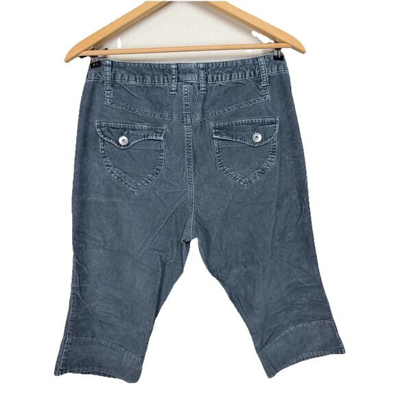 TORRID Women's Gray Corduroy Capris Sz 14 Preppy Classic Casual - Picture 13 of 14